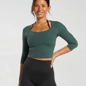 Elevate 3/4 Sleeve Crop Top
